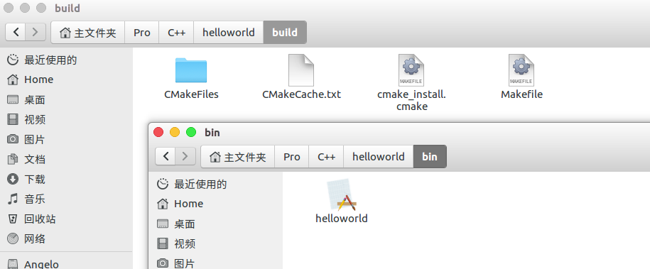 Ubuntu下Cmake编译C++程序Helloworld