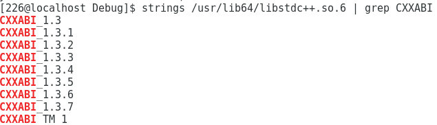 解决/lib64/libstdc++.so.6: version `CXXABI_1.3.9' not found