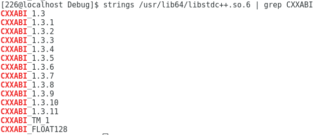 解决/lib64/libstdc++.so.6: version `CXXABI_1.3.9' not found