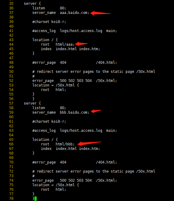 dns+nginx实现多虚拟主机