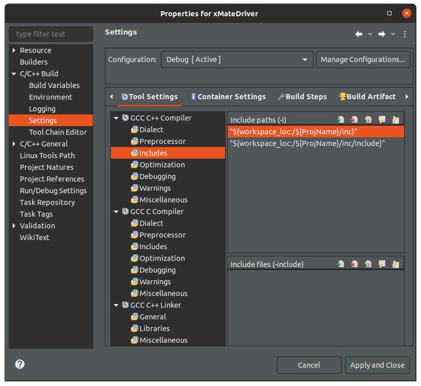 Eclipse IDE for C/C++ Developers添加头文件和库文件