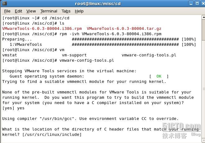 RHEL5.1安装VM TOOL及中文乱码终极解决方案
