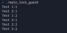 lock_guard 输出