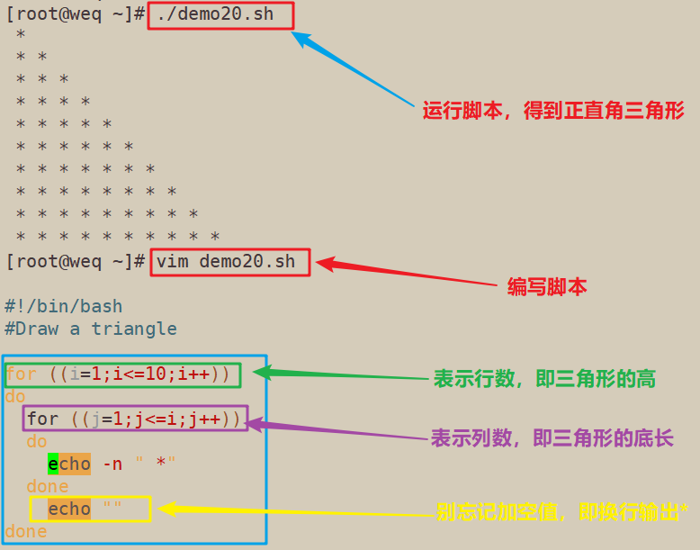 玩转shell脚本——用shell脚本画图形