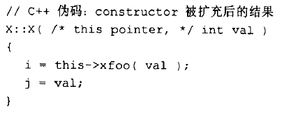 C++对象模型-构造函数语意学