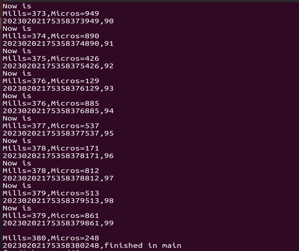 cpp get current time and its precision reach milliseconds even micros