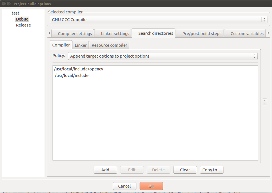 Ubuntu14.04 + CodeBlock13.12 + OpenCV2.4.11